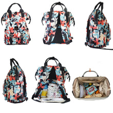 Load image into Gallery viewer, LITTLE BRU DIAPER BAG FLORAL MULTI
