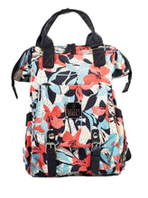 Load image into Gallery viewer, LITTLE BRU DIAPER BAG FLORAL MULTI