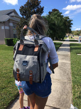 Load image into Gallery viewer, LITTLE BRU DIAPER BAG BLACK GREEN