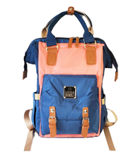 Load image into Gallery viewer, LITTLE BRU DIAPER BAG BLUE CORAL